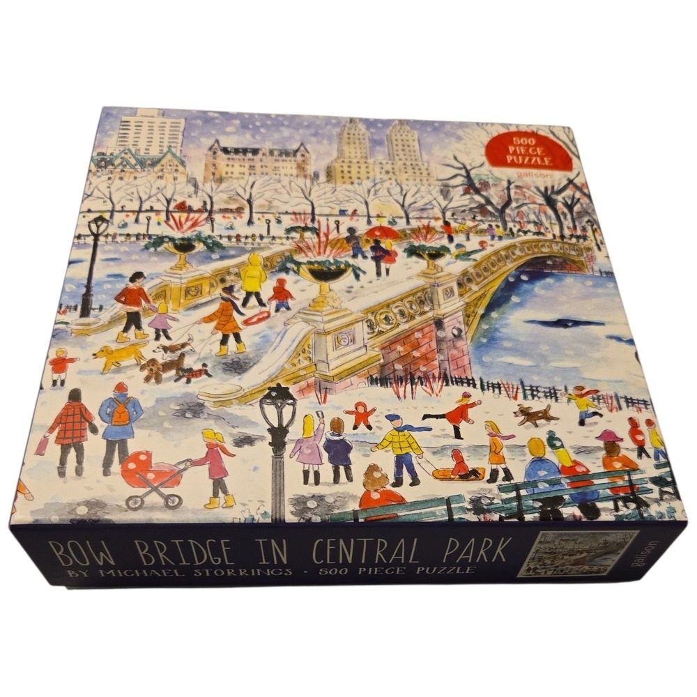 Galison BOW BRIDGE IN CENTRAL PARK 500 piece puzzle‎ jigsaw COMPLETE